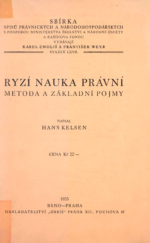 Ryzí nauka právní : metoda a základní pojmy