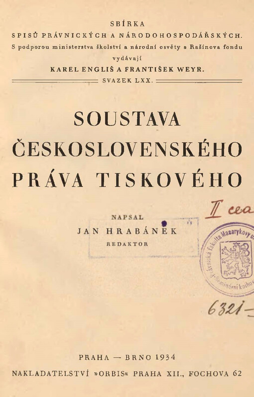 Soustava československého práva tiskového