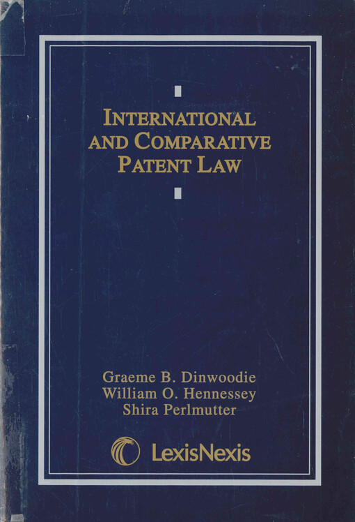 International and comparative patent law