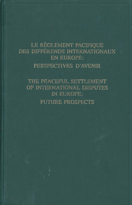 L'intégration du droit international et communautaire dans l'ordre juridique national : étude de la pratique en Europe
