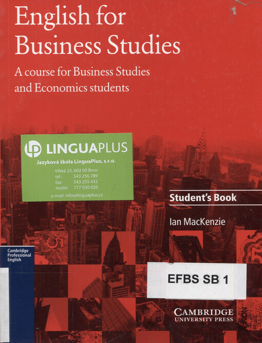 English for business studies : a course for business studies and economics students. Student's book