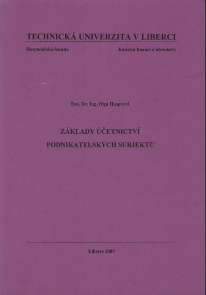 Základy účetnictví podnikatelských subjektů