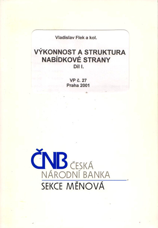 Výkonnost a struktura nabídkové strany