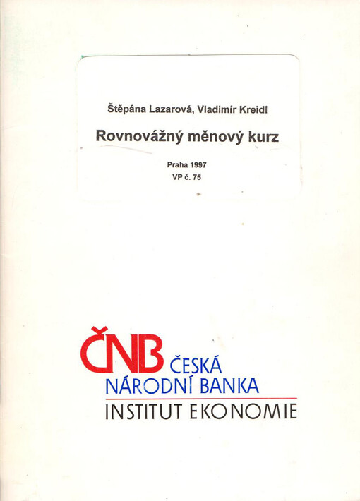 Rovnovážný měnový kurz /