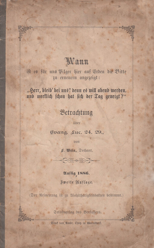 Wann ist es für uns Pilger hier auf Erden die Bitte zu erneuern angezeigt: 