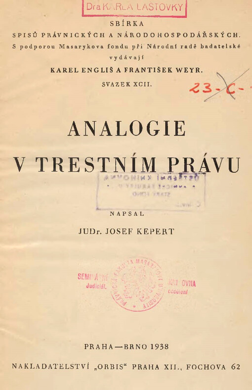 Analogie v trestním právu