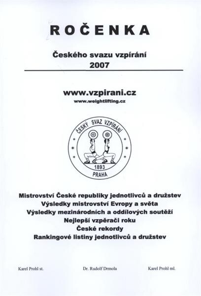 Ročenka českého svazu vzpírání 2007