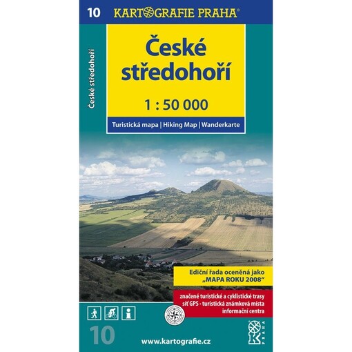 České středohoří turistická mapa 1:50 000