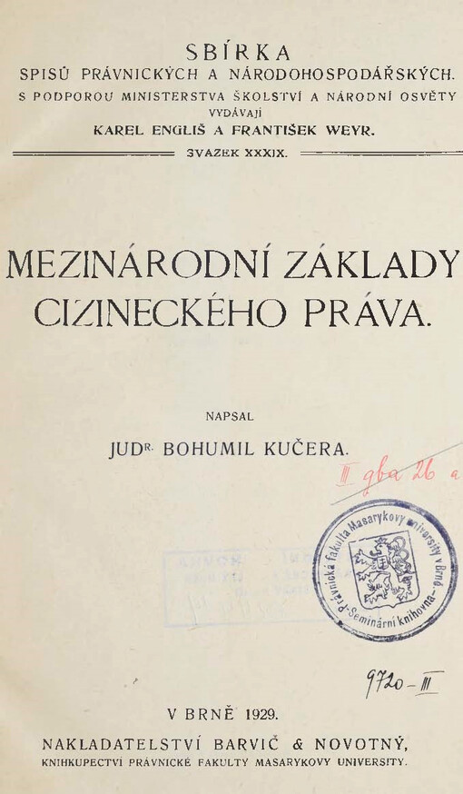 Mezinárodní základy cizineckého práva