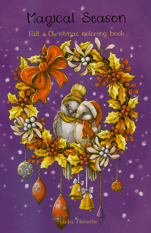 Magical season : adult coloring book : line art & semi grey scale