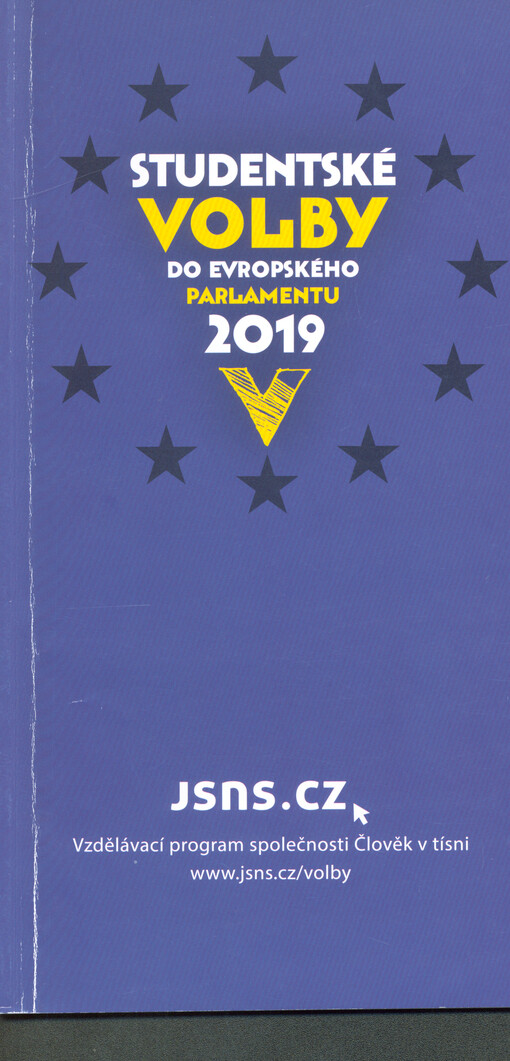 Studentské volby do Evropského parlamentu 2019 : jns.cz, vzdělávací program společnosti Člověk v tísni