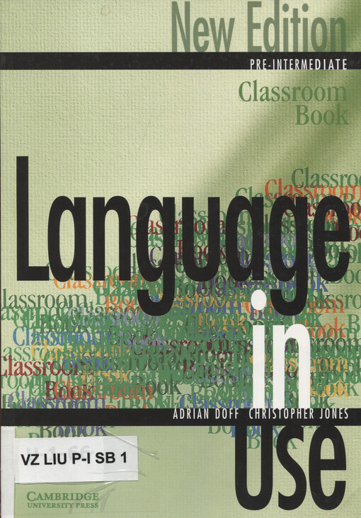 Language in use. Pre-intermediate. Classroom book