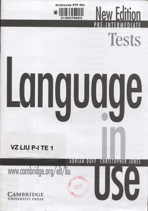 Language in use. Pre-intermediate. Tests