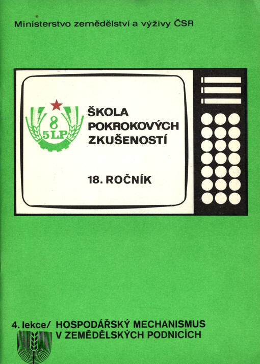 Hospodářský mechanismus v zemědělských podnicích