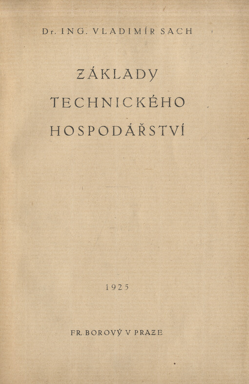 Základy technického hospodářství