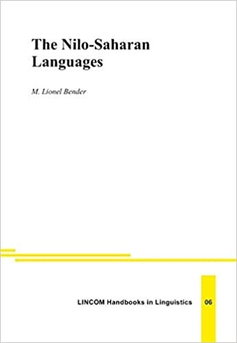 The Nilo-Saharan languages: A comparative essay (LINCOM handbooks in linguistics)