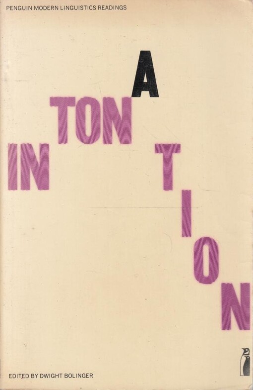 Intonation: selected readings; (Penguin education)