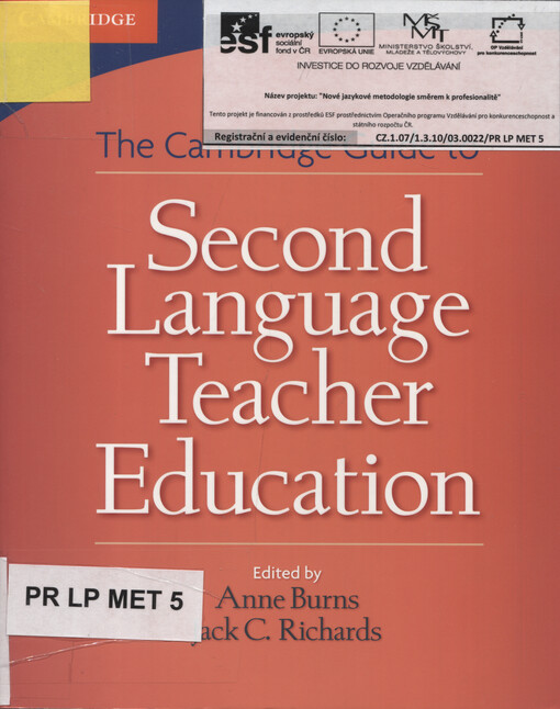 The Cambridge guide to second language teacher education