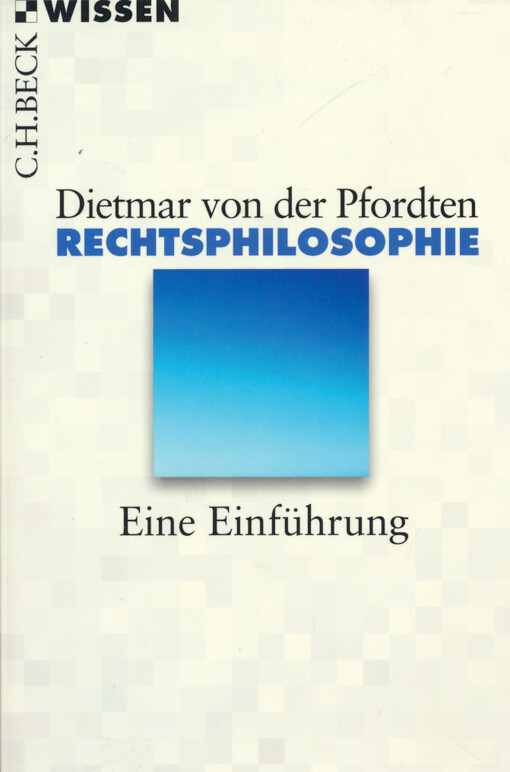 Rechtsphilosophie : eine Einführung
