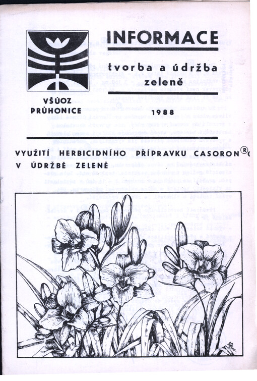 Využití herbicidního přípravku Casoron v údržbě zeleně