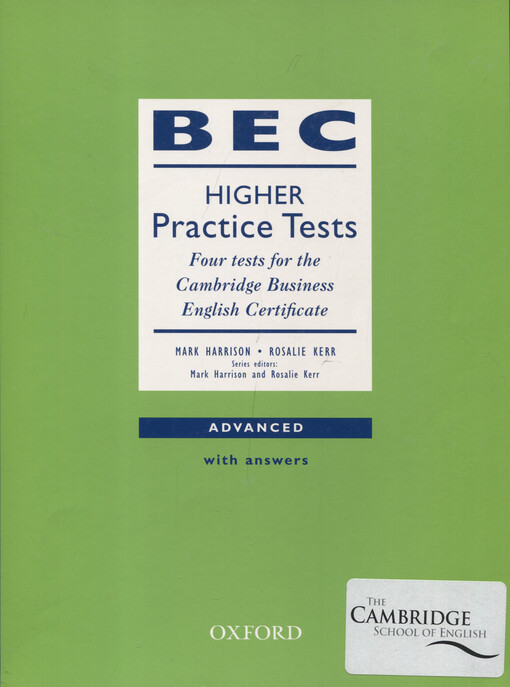 BEC higher practice tests : advanced