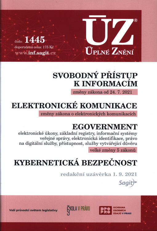 Svobodný přístup k informacím, Elektronické komunikace, eGovernment, Kybernetická bezpečnost