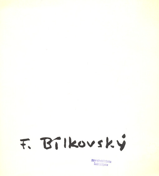 František Bílkovský : k osmdesátým narozeninám umělce