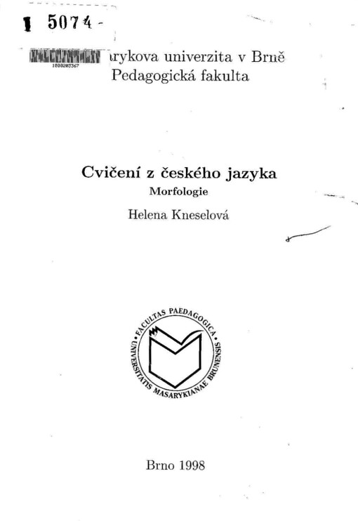Cvičení z českého jazyka : morfologie