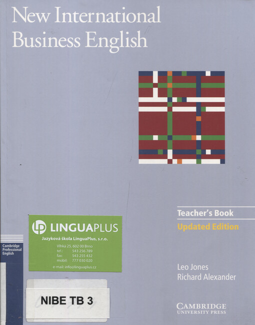 New international business English : communication skills in English for business purposes. Teacher's book