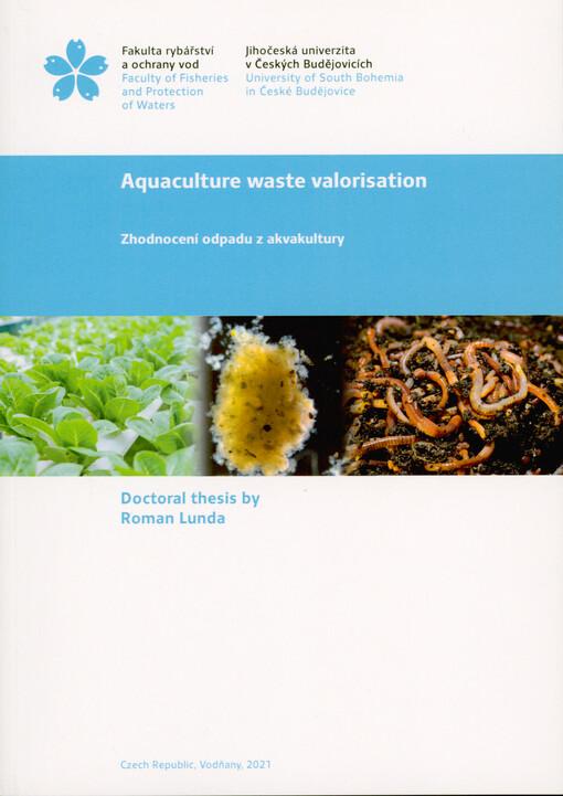 Aquaculture waste valorisation = Zhodnocení odpadu z akvakultury