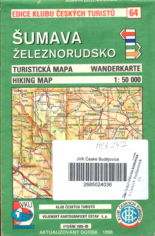 Šumava Železnorudsko : turistická mapa
