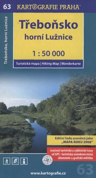Třeboňsko, Horní Lužnice turistická mapa 1:50 000