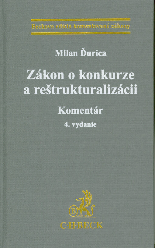 Zákon o konkurze a reštrukturalizácii : komentár