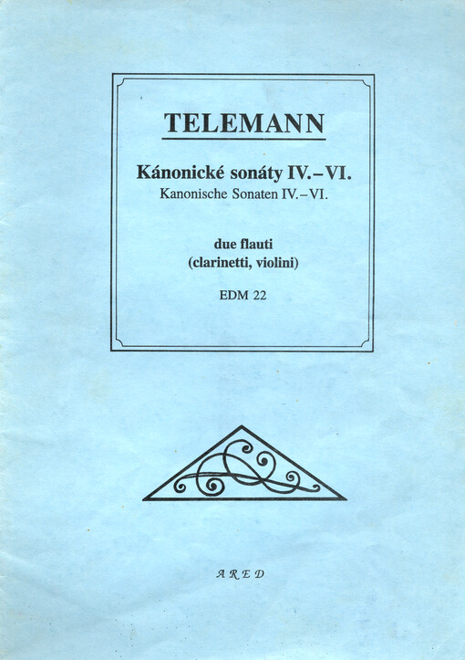 Kánonické sonáty IV.-VI. [due flauti (clarinetti, violini)] = Kanonische Sonaten IV.-VI.