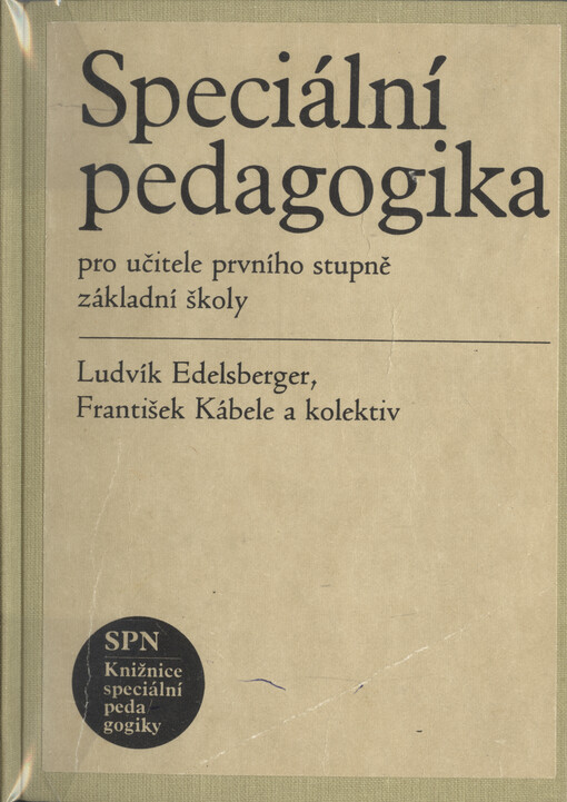 Speciální pedagogika pro učitele prvního stupně základní školy