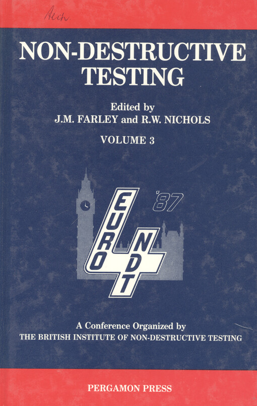Non-destructive testing : proceedings of the 4th European conference, London, UK, 13-17 September 1987. Volume 3