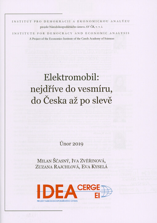 Elektromobil: nejdříve do vesmíru, do Česka až po slevě