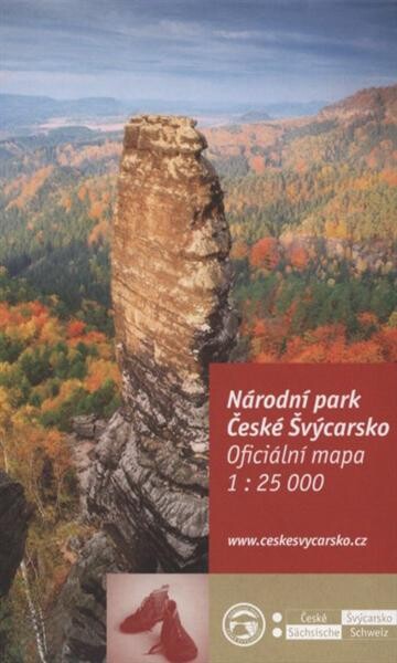 Národní park České Švýcarsko oficiální mapa 1:25 000