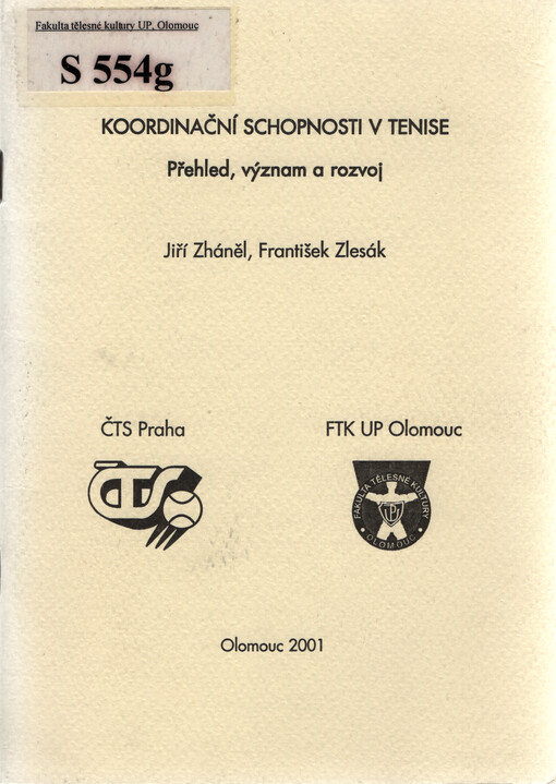 Koordinační schopnosti v tenise : přehled, význam a rozvoj