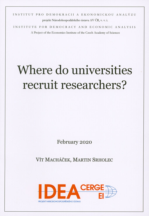 Where do universities recruit researchers?