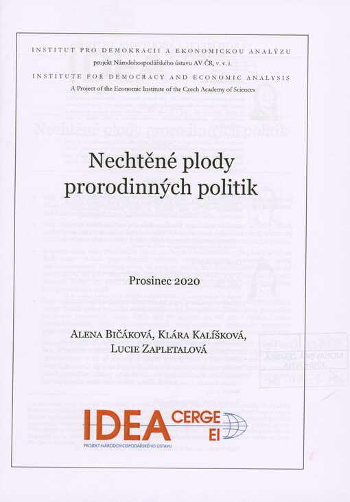 Nechtěné plody prorodinných politik