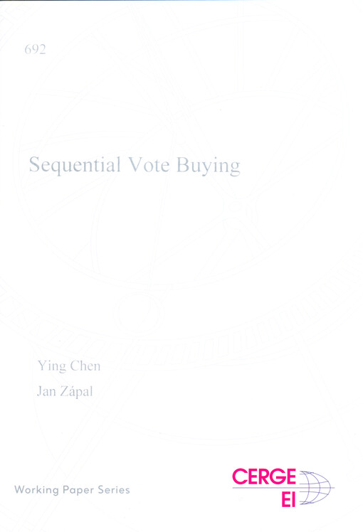 Sequential vote buying