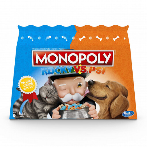 Monopoly. Kočky vs. psi : hra na rychlé obchodování s nemovitostmi