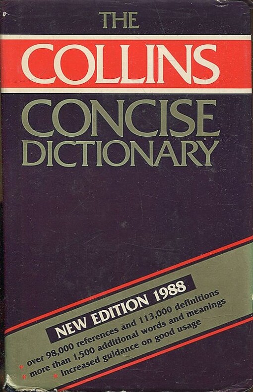 The Collins concise dictionary of the English lang