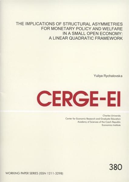 The implications of structural asymmetries for monetary policy and welfare in a small open economy : a linear quadratic framework