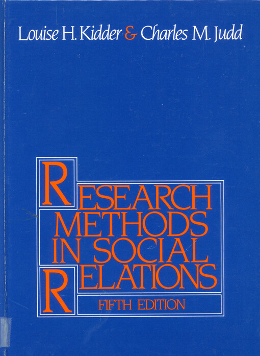 Research methods in social relations