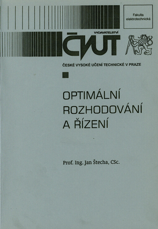 Optimální rozhodování a řízení