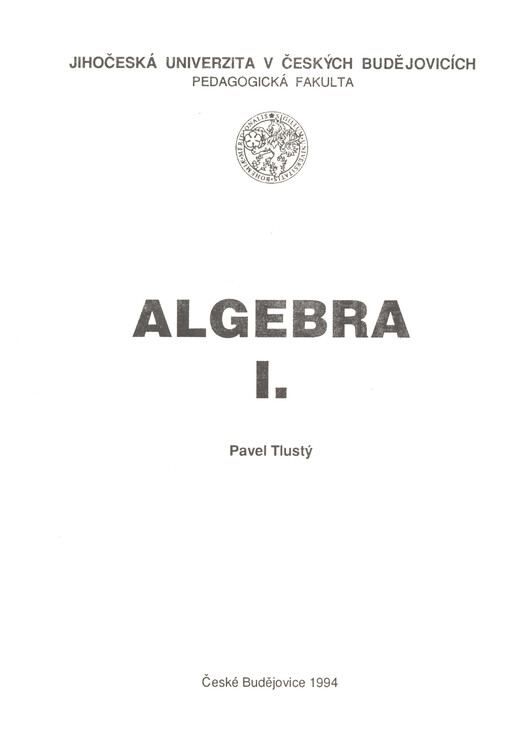 Algebra I.