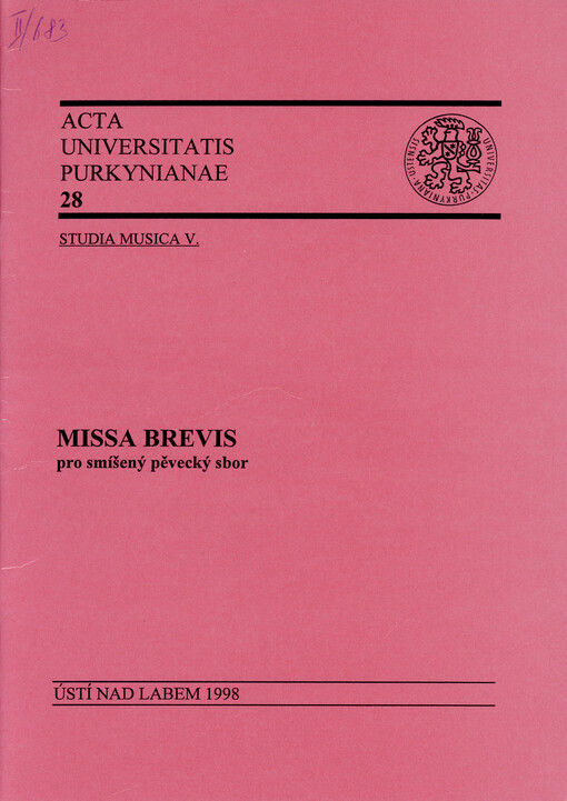 Missa brevis : pro smíšený pěvecký sbor