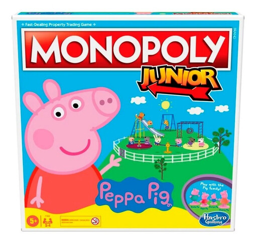 Monopoly. Junior : Peppa pig : hra na rychlé obchodování s nemovitostmi = hra na rýchle obchodovanie s nehnuteľnosťami